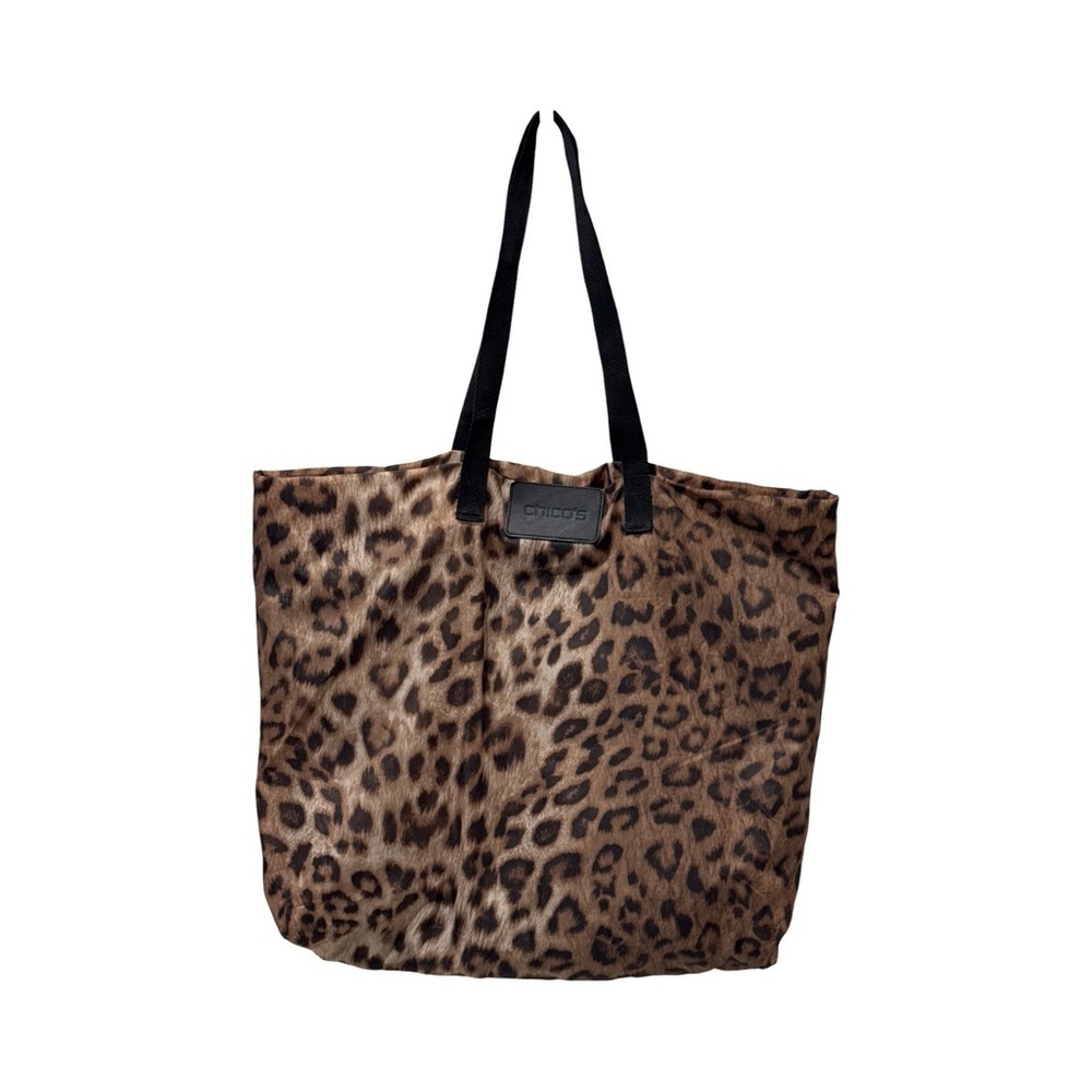 Chico's Brown Leopard Print Tote